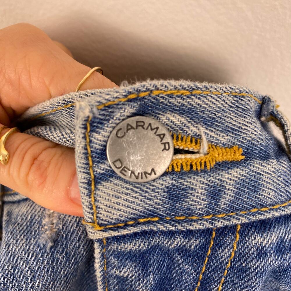 Carmar Distressed Straight Leg High Rise Jeans 25 - Picture 7 of 7